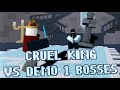 Cruel King VS Every Boss in Demo 1 | Blocktales | Roblox