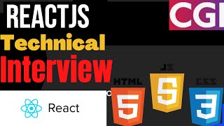 Reactjs Technical Interview || CGI || Javascript || Rejected.
