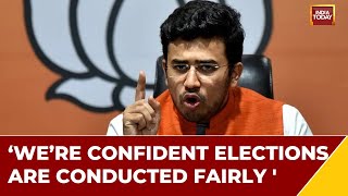 Exclusive : Watch Tejasvi Surya Speaking About The Congress's Demand Of Recounting In Jayanagar