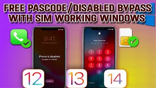 🔥FREE Passcode / Disabled Bypass With SIM Working | MEID / GSM Bypass With Signal || 2023 ✅