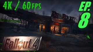 Fallout 4 Walkthrough in 4K Ultra HD / 60fps, Part 8: Secret Cave & Red Rocket Station