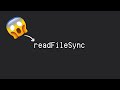 Don't Use Synchronous Code If You Don't Have To!