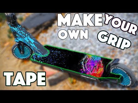 Make Your Own CUSTOM SCOOTER GRIP TAPE! DIY Make Your Own CUSTOM SCOOTER GRIP TAPE! DIY