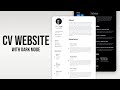 Responsive Portfolio Website with Dark Mode using React & Tailwind Tutorial