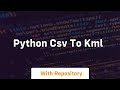 python csv to kml