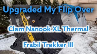 Upgraded to Clam Nanook XL Thermal from the Frabil Trekker III | Likes and Dislikes of my Upgrade