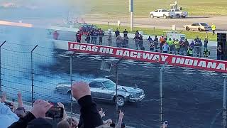 Demolition Ranch's Matt Throws The El Chromino Into Burnout Rivals At Cleetus And Cars Indy 2021!