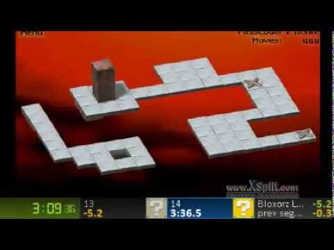 Bloxorz Level 20 Speedrun: 5:53 (WR) - YouTube