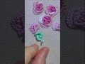 3D Bouquet of flowers - Very easy stitches * top embroidery #shorts