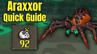 Araxxor Quick Guide OSRS 2026