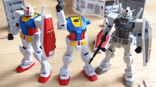 ガンダムもアルティメットルミナス化！1回500円 全5種 ガシャポン コンプレビュー！RX78-2 ガンダム(ビームサーベル版)・G-3ガンダム・ビームライフル版