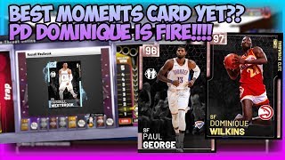 NBA2K19 NEW PINK DIAMOND PG13, PD WESTBROOK DUO, PD DOMINQUE WILKINS - BEST MOMENT CARDS - NEW CARD