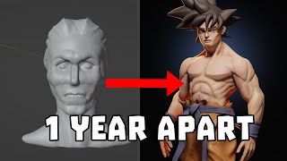 Get BETTER results FASTER ! Blender sculpting journey (1 year)