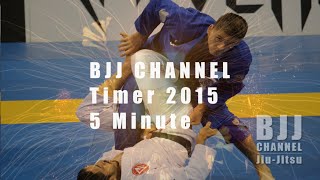 BJJ CHANNEL｜5 Minute Timer｜ブラジリアン柔術タイマー（スパーリング、打ち込み、ドリルタイマー）