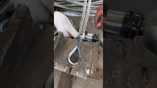 Making traction wire rope anchor and buckle - Good tools and machines make work simple and fast