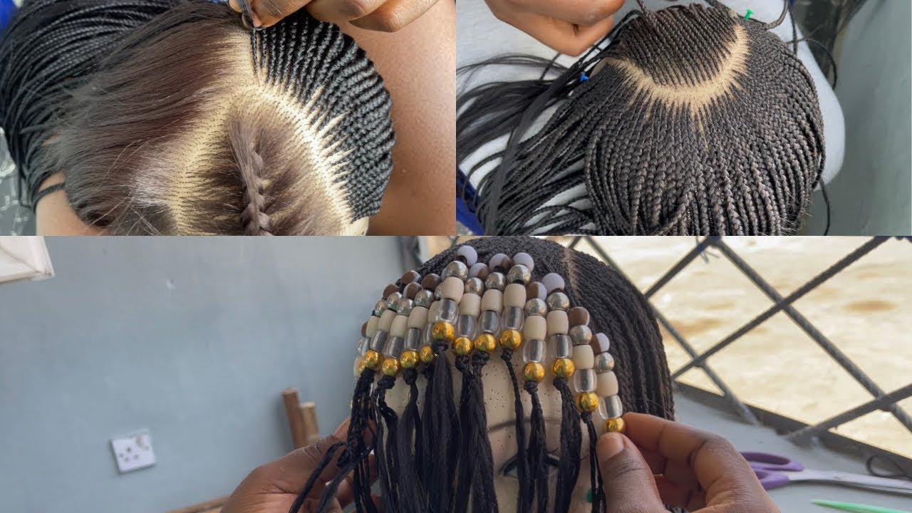 Diy Beaded Fringe Braided Wig Tutorial Youtube