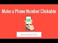 Make phone number clickable in your website 💥 Click to Call Button - Easy Guideline YouTube