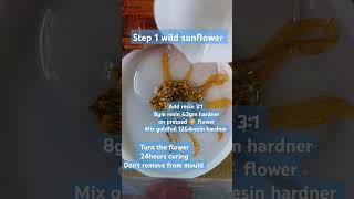 #Day1 #resin  sunflower #resin #coaster #full tutorial #resin for beginners