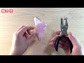 【切り紙】実に簡単な梅の花 作り方✨how to make paper plum blossom 매화꽃 梅花 花 ウメ 五弁花 梅 flower 五弁花 おりがみ origami 折纸 摺紙 종이