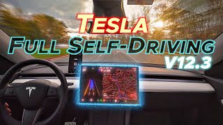 Tesla FSD v12.3 - Full Self Driving using AI is Game Changing!