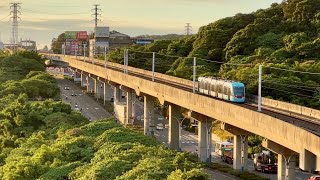 新北捷運 淡海輕軌 綠山線 1000型電聯車 淡金鄧公離站