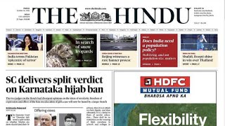 14th October 2022 | The Hindu Newspaper Analysis | Current Affairs UPSC CSE |