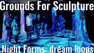 Grounds For Sculpture- Night Forms: dream loops - by Klip Collective