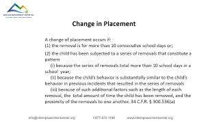 Montana Empowerment Center Inc Presents The Discipline of Students with Disabilities in Schools