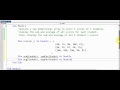 Visual Basic - Multidimensional Arrays