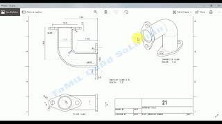 Simple Nx Cad 3D Part Design And Drafting ( Drawing ) | Tamil | --01