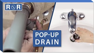 How to Install a Pop-Up Drain in a Bathroom Sink | Repair and Replace