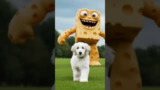 Puppy Being Chased By Monsters #DreamScreenAI #AIslop #ai #monster #food #chase #afghanhound