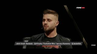 FAME MMA 11 CAGE - Widz pyta o włosy córki Amadeusza Ferrari