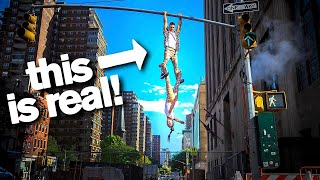 Daredevil Acrobats Will Hang Off Anything *don't try these stunts*