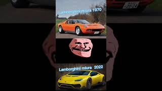 Lamborghini Miura 🔥 - Edition 1970-2022 #ytshorts #shorts #cars #youtubeshorts #lamborghini