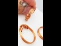 Play with wire | Infinity wire rings | How to make | copper wire @LanAnhHandmade 680 #Shorts