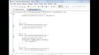 Java programming Lesson 103 Graphics : Java Animation 6 MouseListener 2