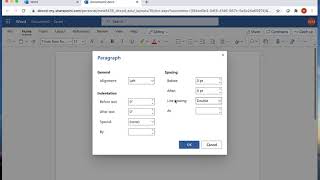 Setting up MLA in Word Online