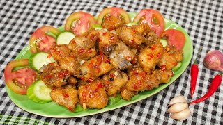 CÁCH LÀM SƯỜN NON CHIÊN NƯỚC MẮM NGON ĐẬM ĐÀ ĂN LÀ MÊ - CKK