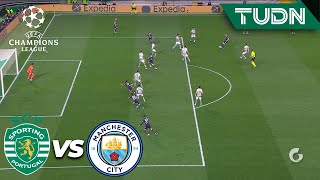 ¡INVALIDADO! Silva marca de cabeza y el VAR lo anula | Sporting 0-4 Man City | UEFA Champions League