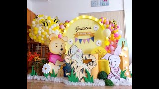 POOH birthday decoration at home