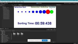 Selection Sort Algorithm Visualization in Unity – Learn Sorting with Animation!