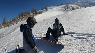 Sauze d Oulx and Sestriere skiing and snowboarding in february 2022