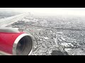 4k jet2 757 final powerful full throttle passenger takeoff after snow storm at manchester airport