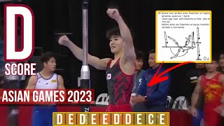 Oka Shinnosuke - D score (Parallel Bars) - Asian Championships 2023