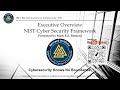 NIST Cybersecurity Framework Executive Overview (15 minutes)