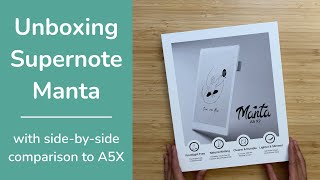 Supernote Manta A5 X2: Unboxing & Initial Impressions