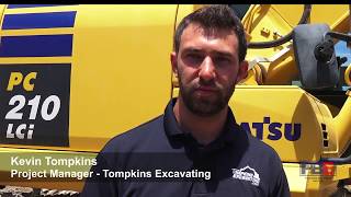 Komatsu PC210LCi iMC Excavator  owners Tompkins Excavating