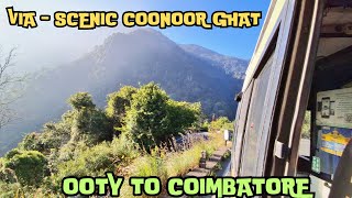 OOTY TO COIMBATORE BUS JOURNEY BY SETC ULTRA DELUXE VIA - SCENIC COONOOR GHAT | AWESOME DAY VIEWS |