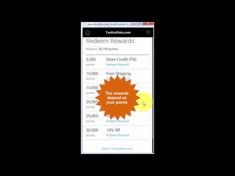 How to check and redeem reward points in TacticalAsia.com (Mobile) How to check and redeem reward points in TacticalAsia.com (Mobile)